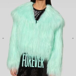 Taylor Swift Mint Teddy Jacket